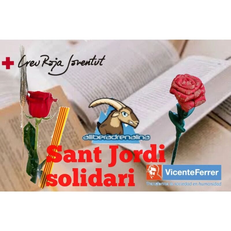 Roses solidàries per Sant Jordi