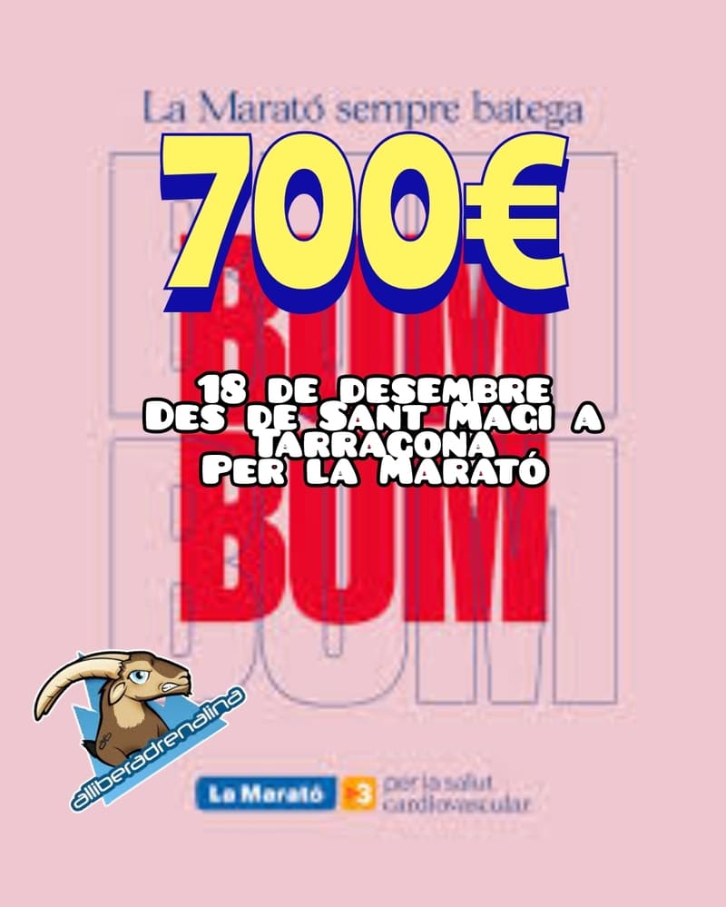 700€ PER LA MARATÓ TV3