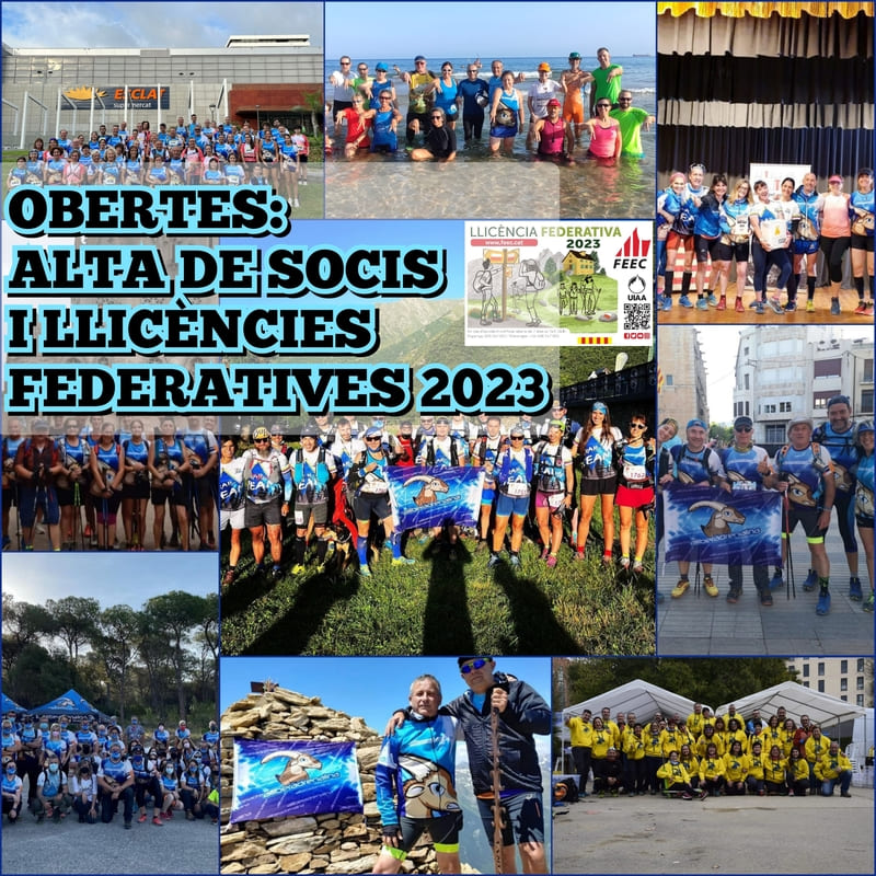 Obertes: Altes de Socis i Llicències Federatives 2023