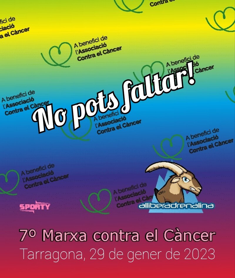 Inscripcions 7a Marxa del Càncer de Tarragona