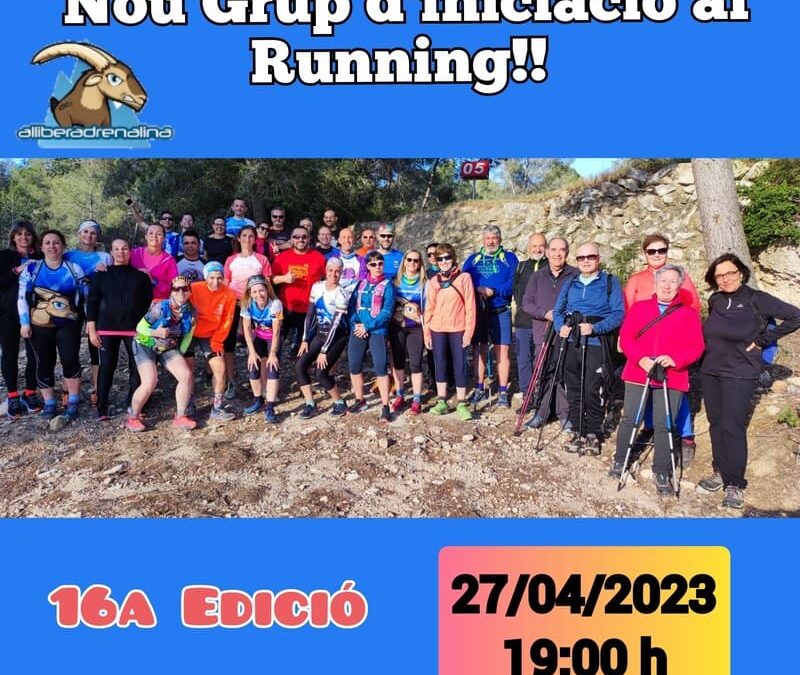 Nou Grup d’Inciació al Running i l’esport!!