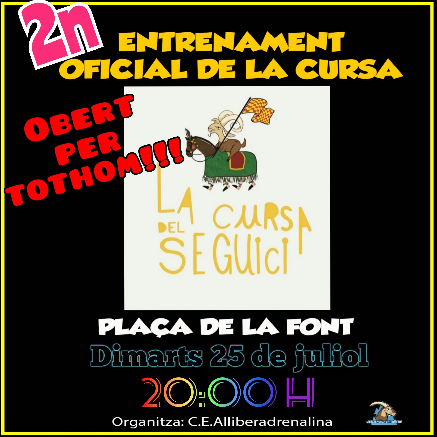 2n Entrenament oficial del recorregut de La Cursa del Seguici de Tarragona!!