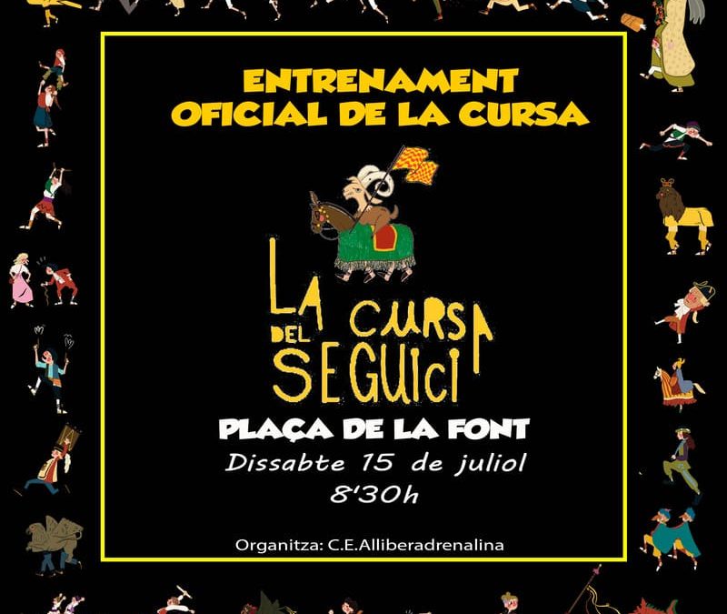 Entrenament oficial del recorregut de La Cursa del Seguici de Tarragona!!