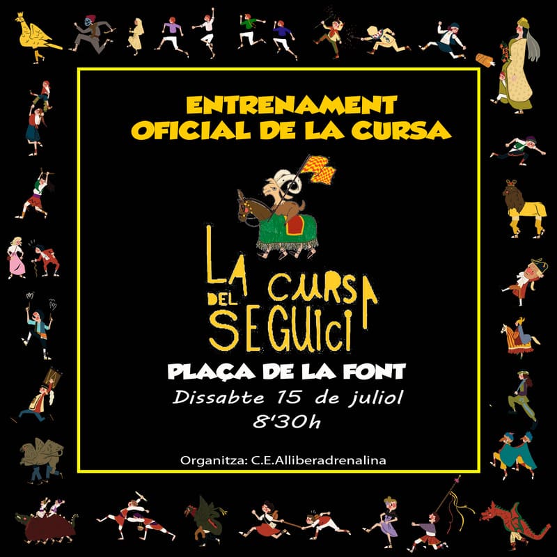 Entrenament oficial del recorregut de La Cursa del Seguici de Tarragona!!