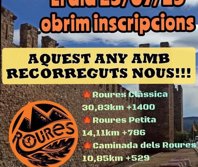 Demà obrim inscripcions!!!