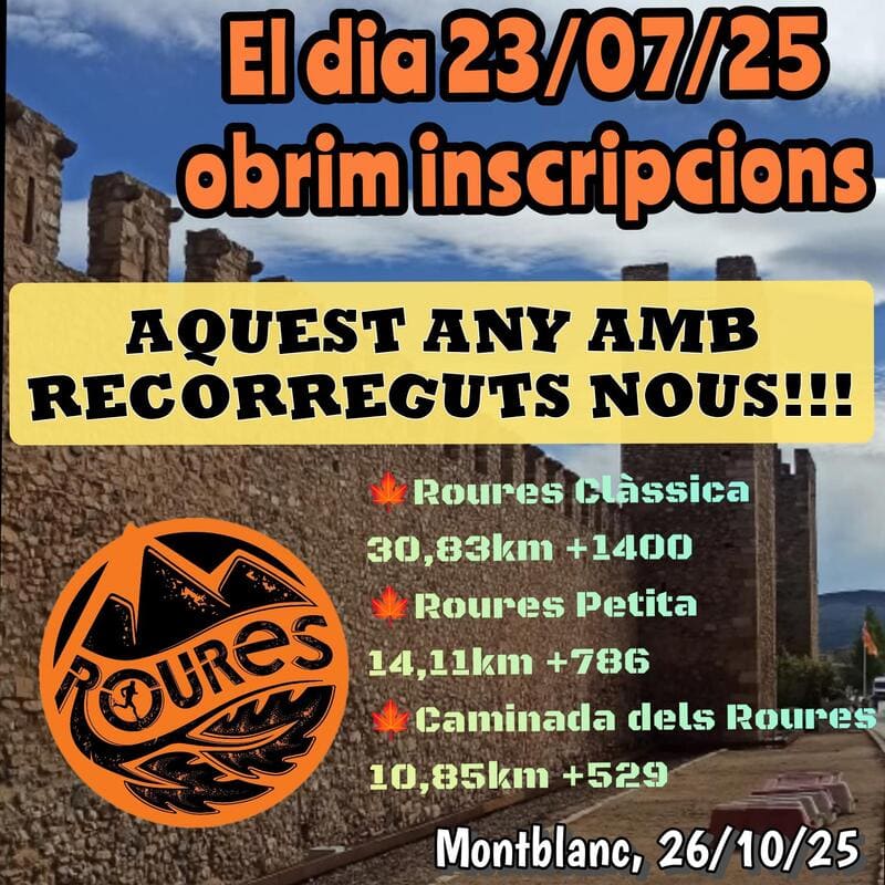 Demà obrim inscripcions!!!