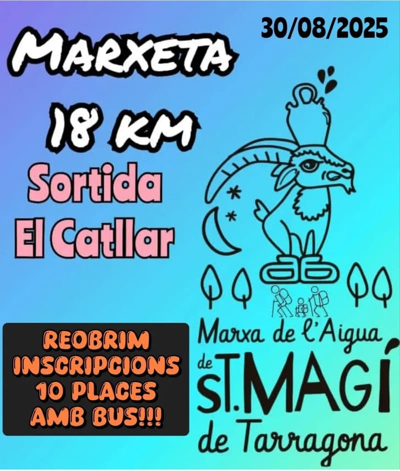 Demà reobrim inscripcions!!! 