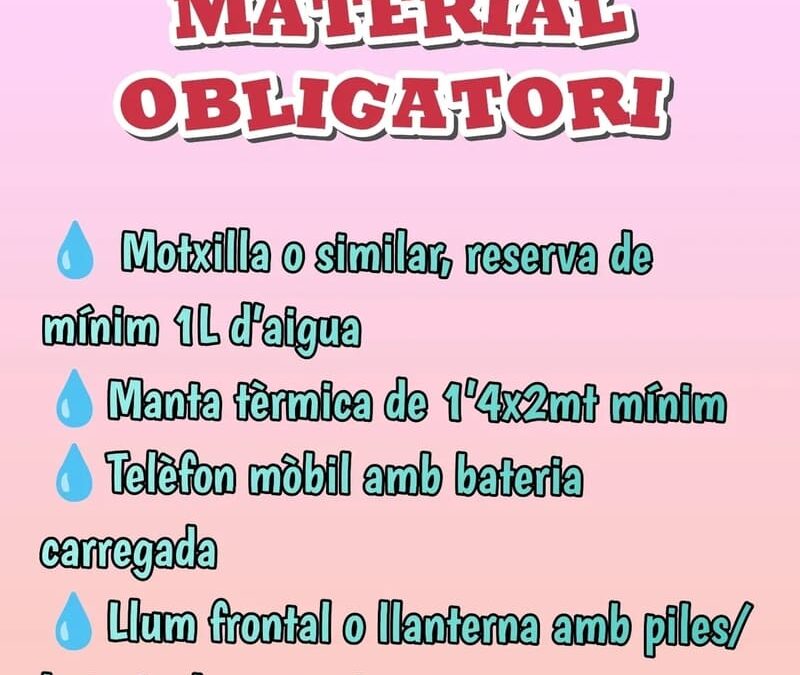 MATERIAL OBLIGATORI!!!